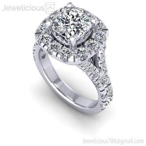 Jewelicious-1230-Ring rose gold diamond halo engagement ring