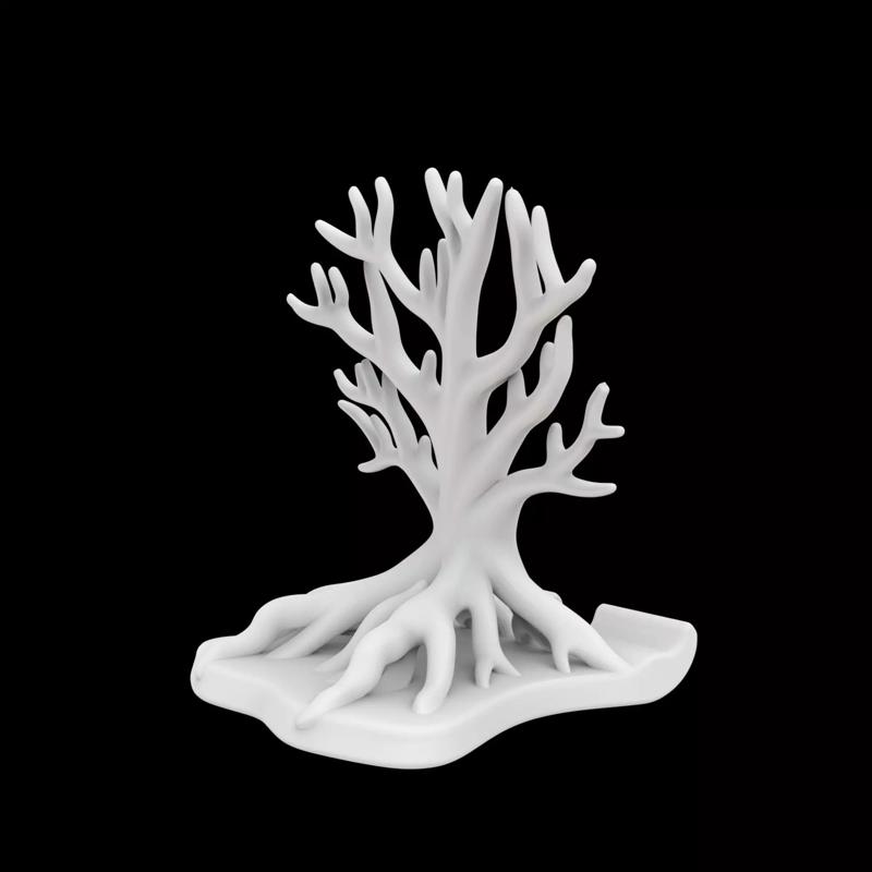 Branch Root Phone Stand 3D Printable Model