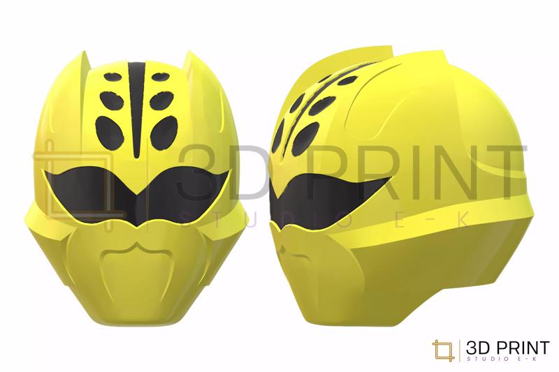 Power Rangers Jungle Fury Yellow Ranger Helmet