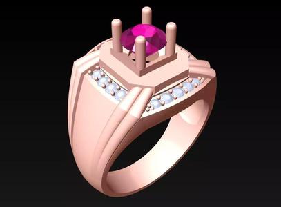 Diamond Ring - Mens Rings -  N3225