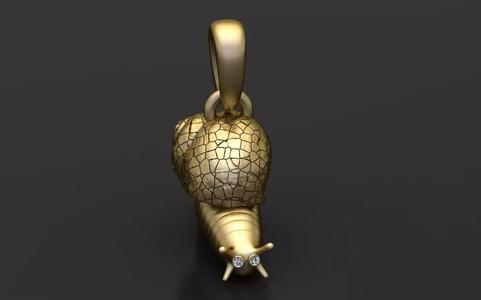 SNAIL ANIMAL PENDANT 3D PRINTABLE MODEL