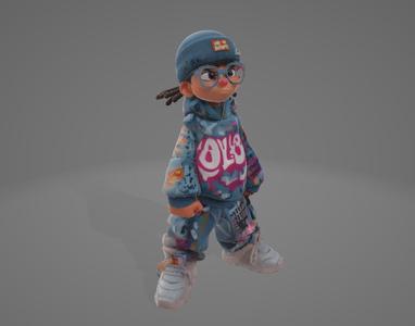 Graffiti Kid – Urban Streetwear Chibi Figure