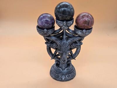 Mystic Goat Candle & Crystal Holder