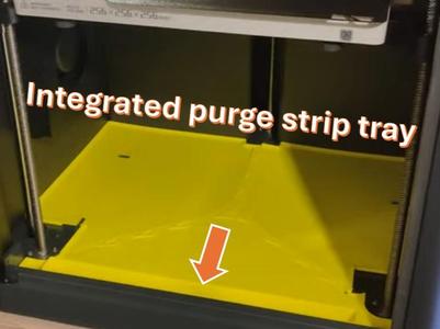 P1S Base tray with purge strip tray - TPU