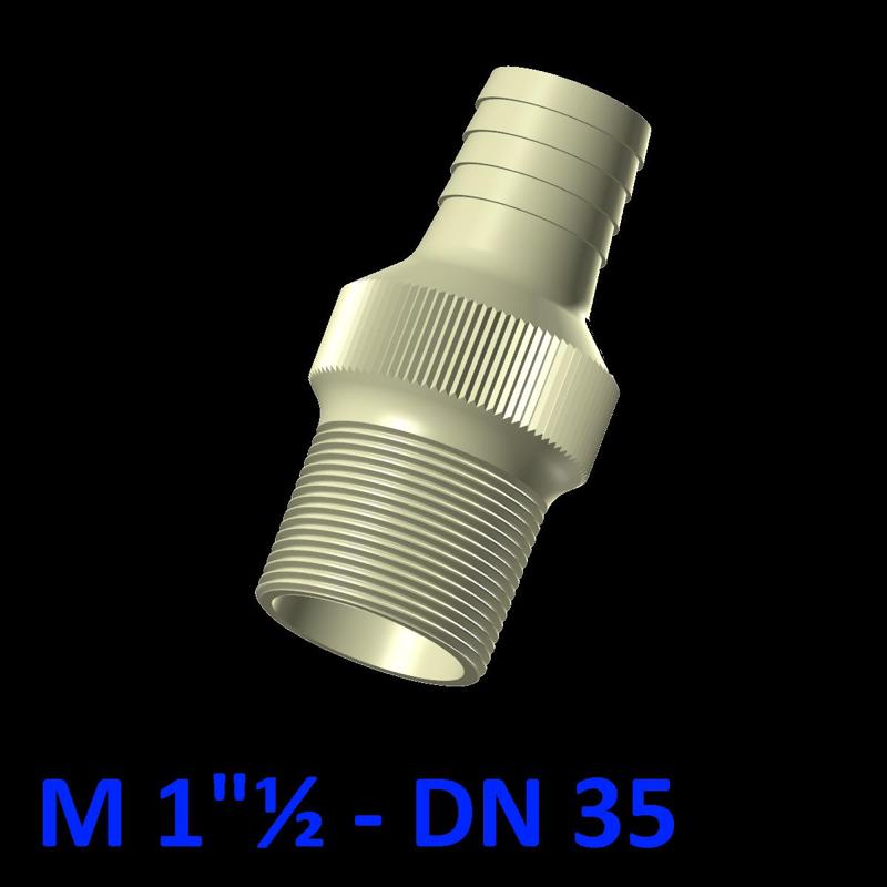 Male / Male fitting - 1"½ - DN 35