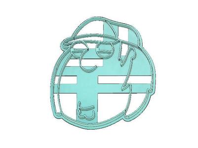 CHRIS GRIFFIN COOKIE CUTTER, FAMILY GUY COOKIE CUTTER, FONDANT CUTTER