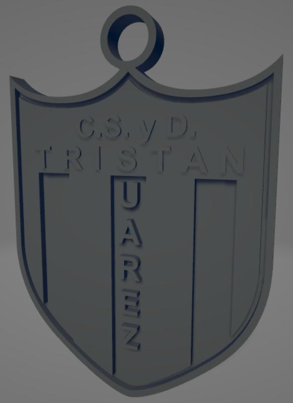 Llavero bicolor del Club Social y Deportivo Tristán Suarez