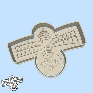 Science and technology cookie cutters - satellite (style 2)