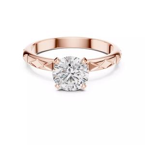 Solitaire Round Diamond Engagement Wedding Ring 3DM STL Video