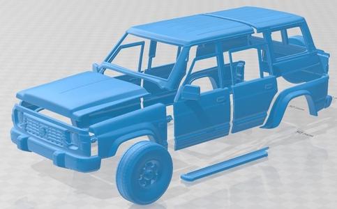 Nissan Patrol Y60 5 Doors 1987 Printable Body Car