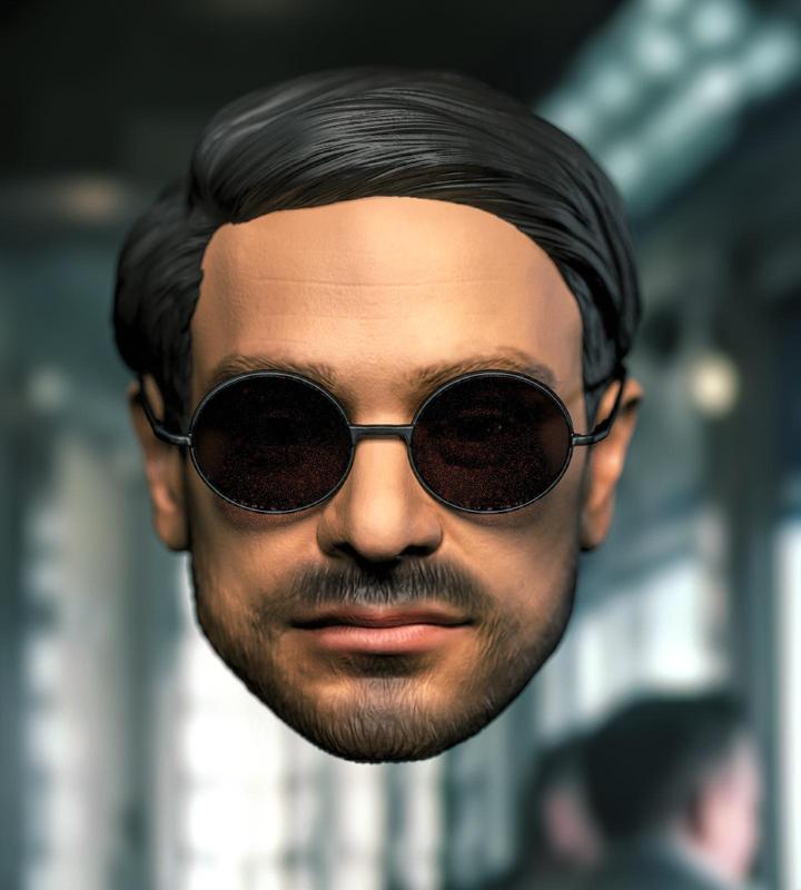1/6 1/12 (Lawyer Ver.) Matt Murdock Daredevil Born Again Charlie Cox  Head Headsculpt