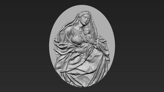 The Virgin Mary Relief 08