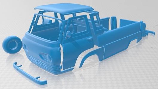 E Series Econoline Pickup 1963 Printable Truck