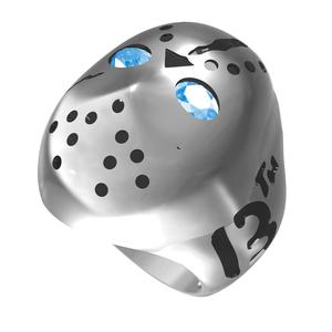 Mask Friday the 13th Engraving Ring