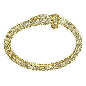 Unique Nail Diamond Bangle