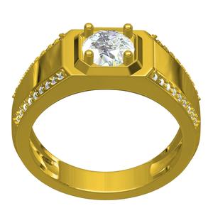 Round Diamond Engagement Ring for Men