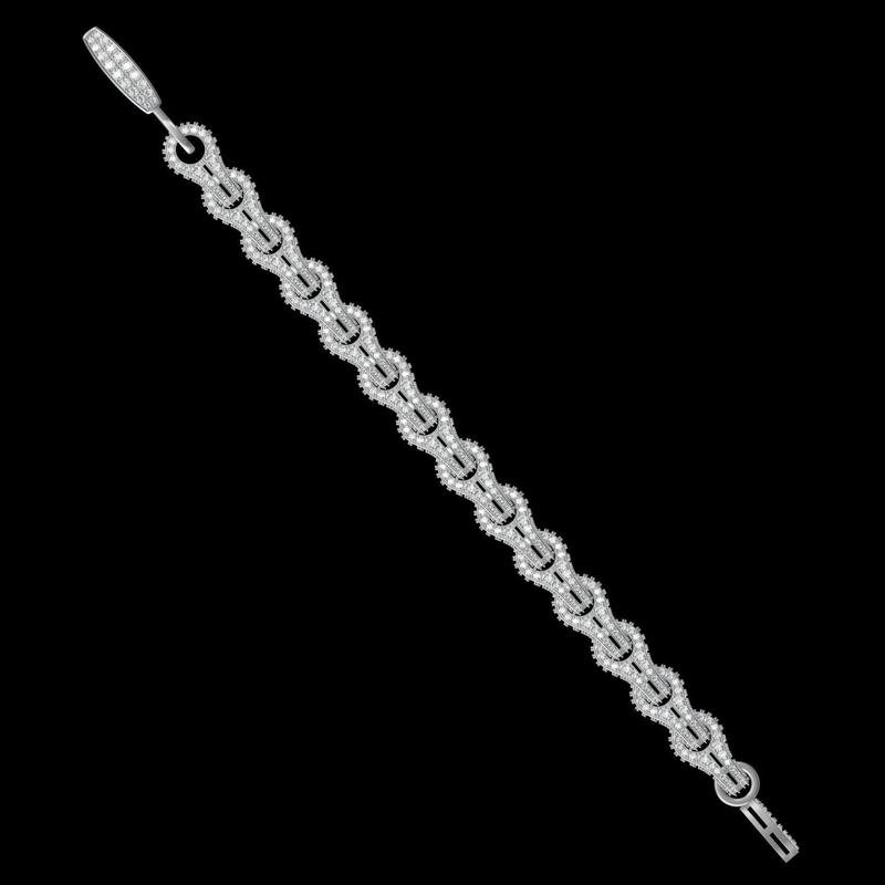 Unique Diamond Link Bracelet