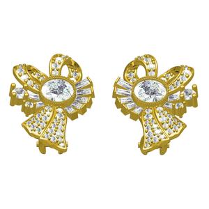 Antique Bow Style Art Deco Earring