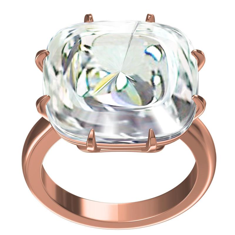 Simple Single Cushion Stone Solitaire Ring