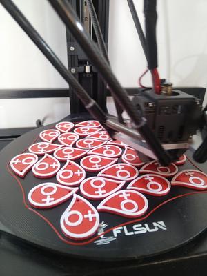 Blood type keychain