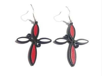 Crimson Blossom - Earrings