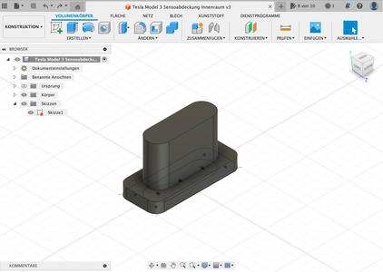 Tesla Model 3 Sensorabdeckung Innenraum Sensor cover interior