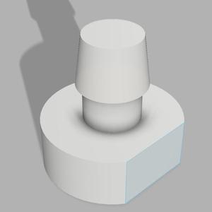 Glass Table Top Spacer with Stem
