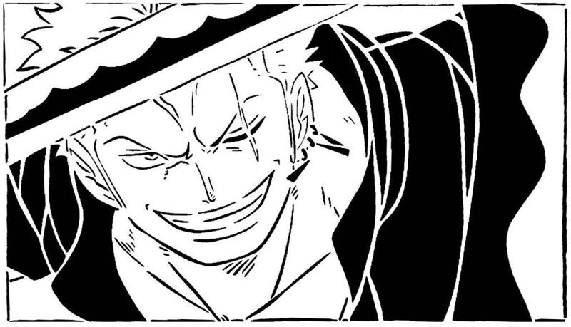 Zoro stencil 3