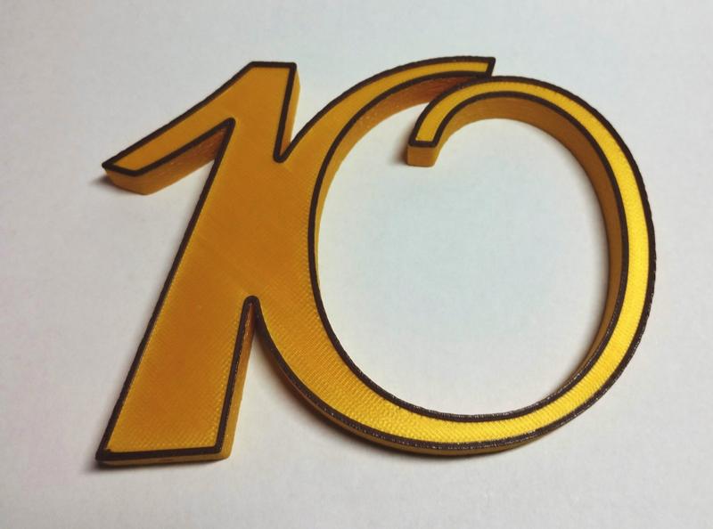 Cake topper "10"