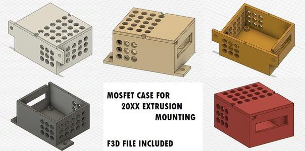 MOSFET Case for extrusion mounting (5 versions)