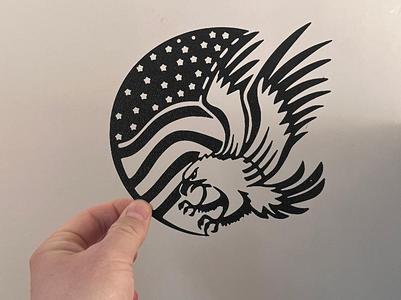 Wall Art - Eagle Flag