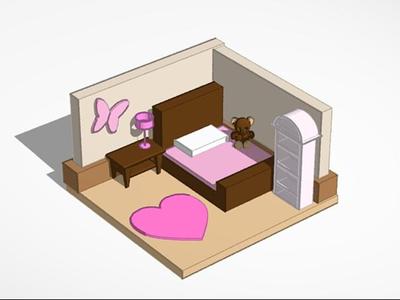 Pink Girls Doll Room :)