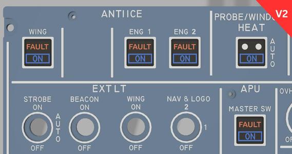 Labels for Korry Switch A320 - V2