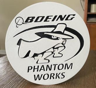Boeing Phantom Works Phantom Man Logo Wall Decoration