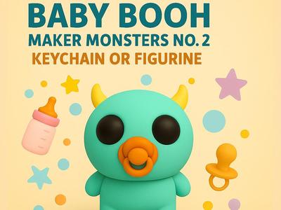 Baby Booh (Maker Monsters) Keychain or Figurine