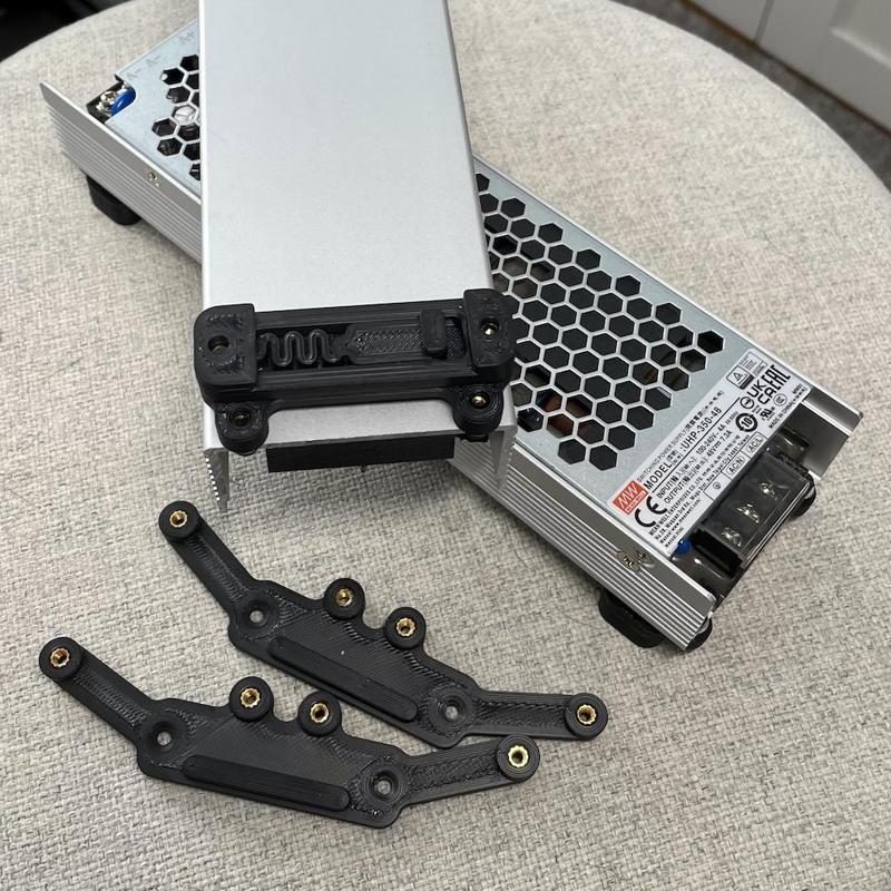 Meanwell UHP-350-xx Single & Dual DIN Rail Mount