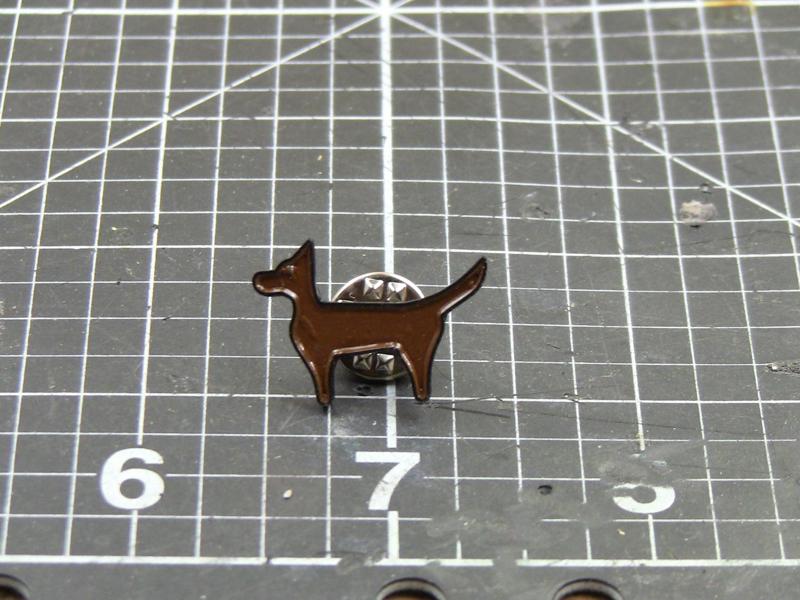 Dog enamel pin