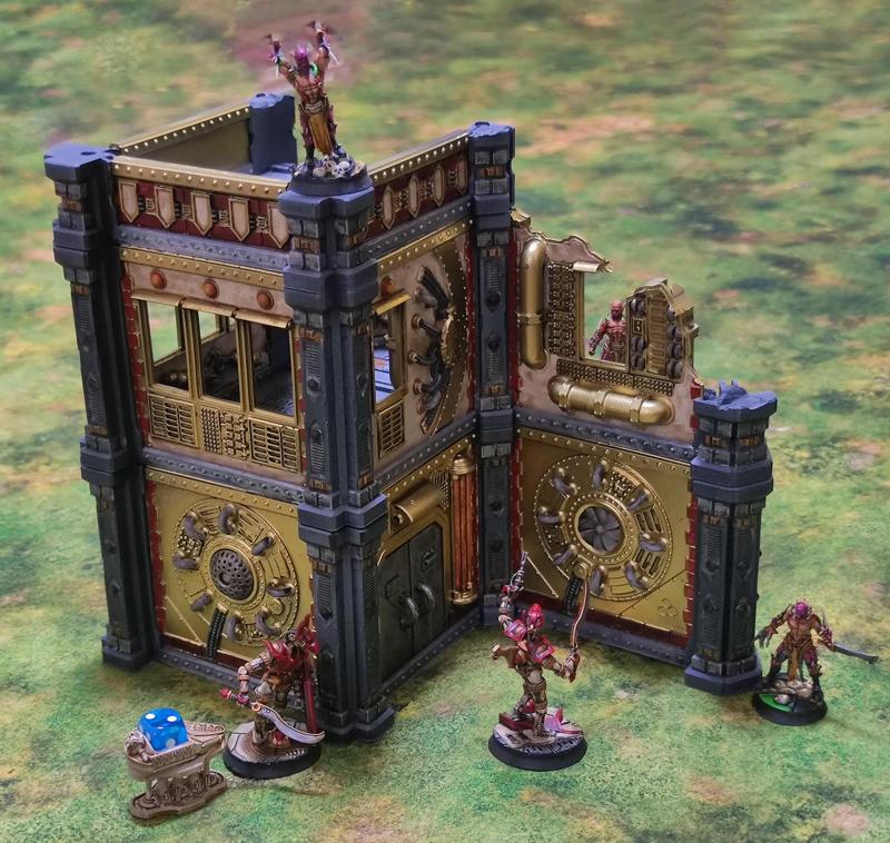 Modular ruined building Industrial sample