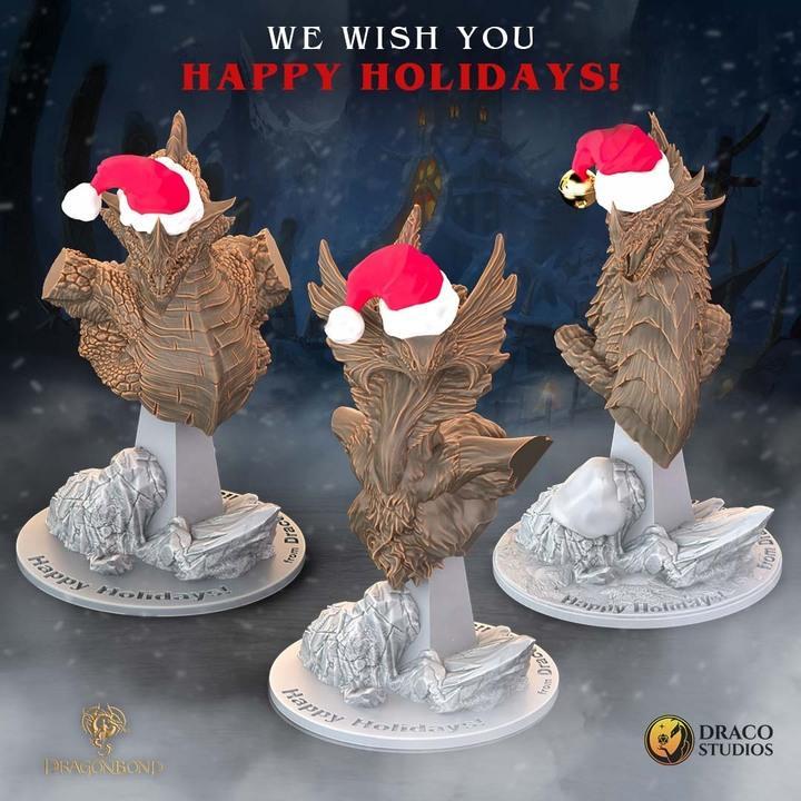 Christmas Dragons (Rakzor, Tetzcoatl and Ferellon)