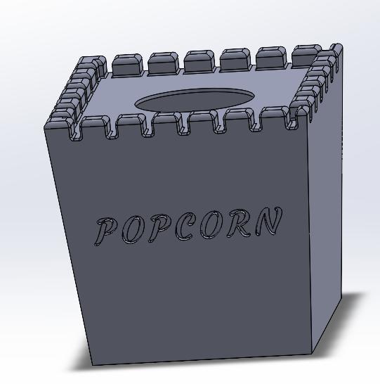 Tissue Popcorn Container
