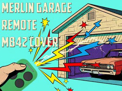Merlin Garage Remote M842 Cover