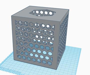 Hexagon Tissue Box