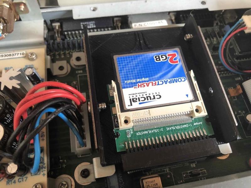 Atari Falcon CF card mounting bracket