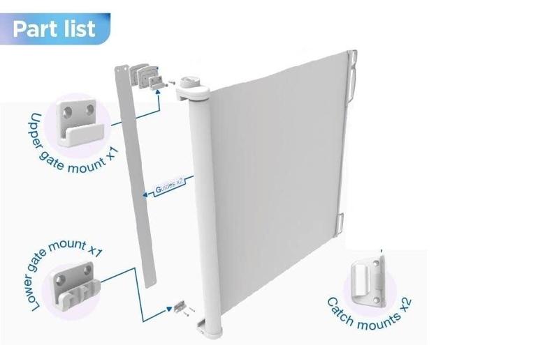 Retractable Baby Gate Hardware