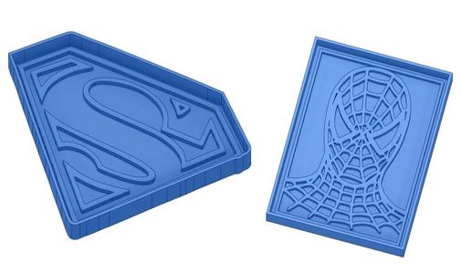 Biscuit Moulds - Captain América - Superman -Spiderman - Winnie the pooh - Winnie the pooh - Cookie cutter - Cookie cutter- Biscuit cutter