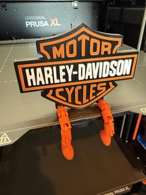Articulated Harley Davidson Logo Buddy