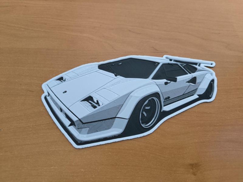 Lamborghini countach hueforge