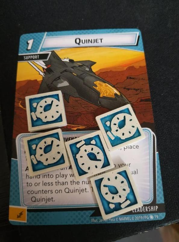 Time (Quinjet) MARVEL Champions custom tokens counters