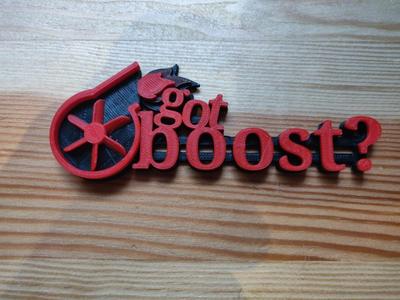 Got Boost Turbo Badge