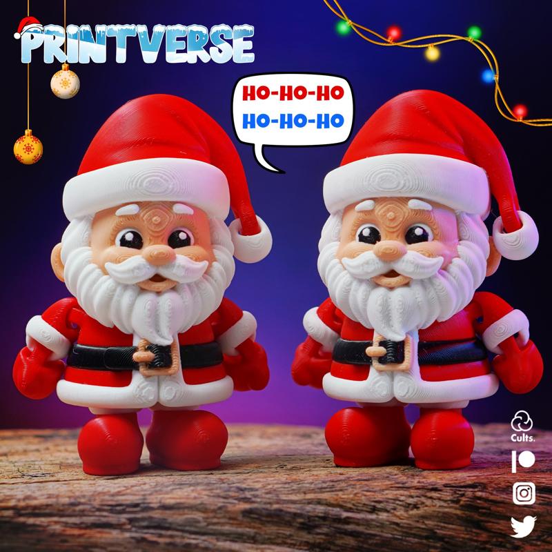 Flexy Chibi Santa Print In Place